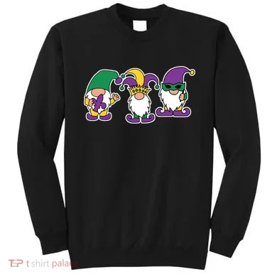 Mardi Gras Gnomes Party Sweatshirt
