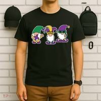Mardi Gras Gnomes Party T-Shirt thumb 6