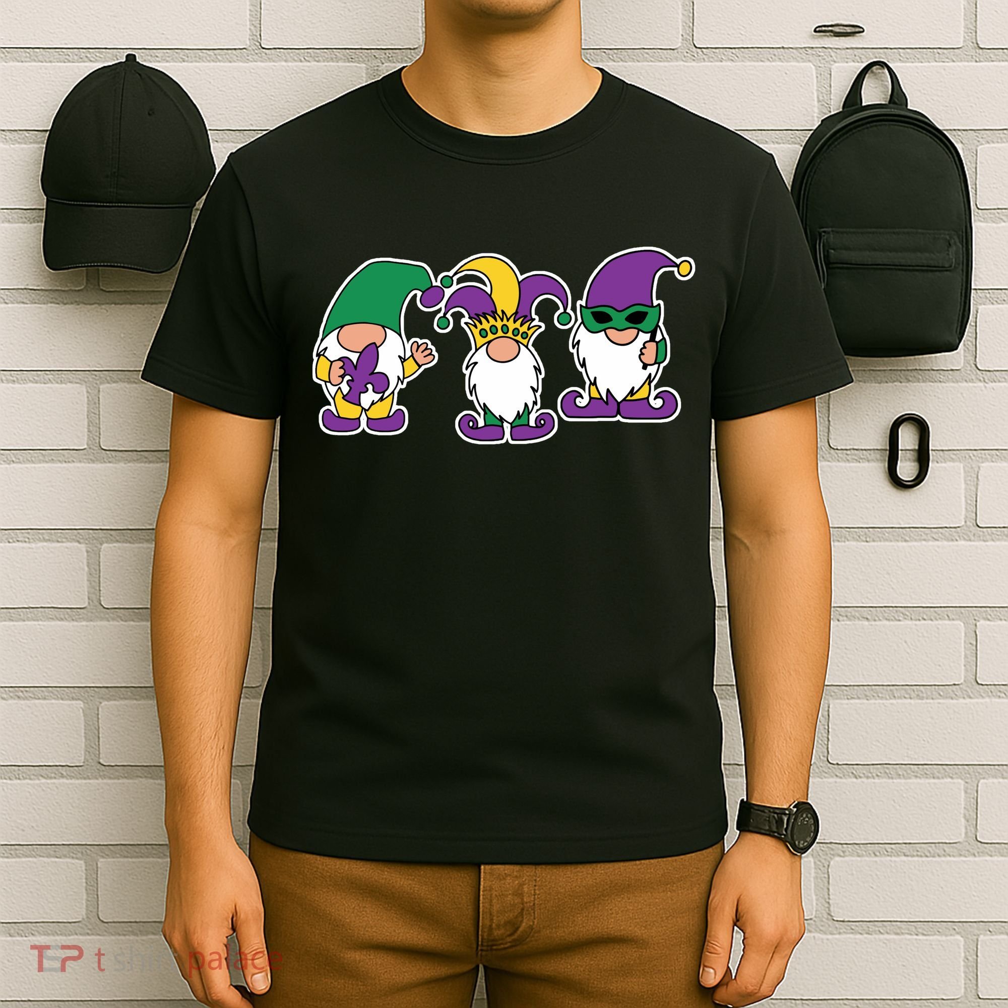 Mardi Gras Gnomes Party T-Shirt