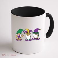 Mardi Gras Gnomes Party Coffee Mug thumb 1