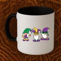 Mardi Gras Gnomes Party Coffee Mug thumb 2