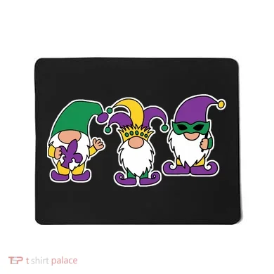 Mardi Gras Gnomes Party Mousepad