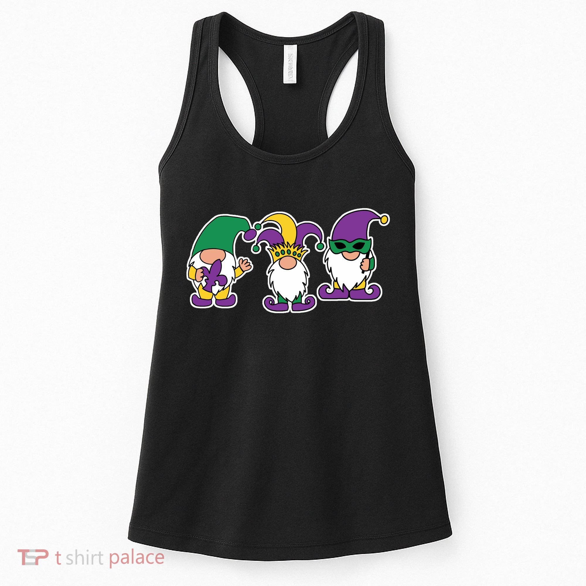 Mardi Gras Gnomes Party Women's Tank Top