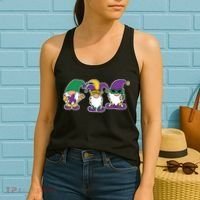 Mardi Gras Gnomes Party Women's Tank Top thumb 2