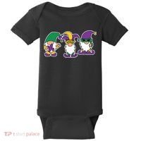 Mardi Gras Gnomes Party Baby Bodysuit thumb 0