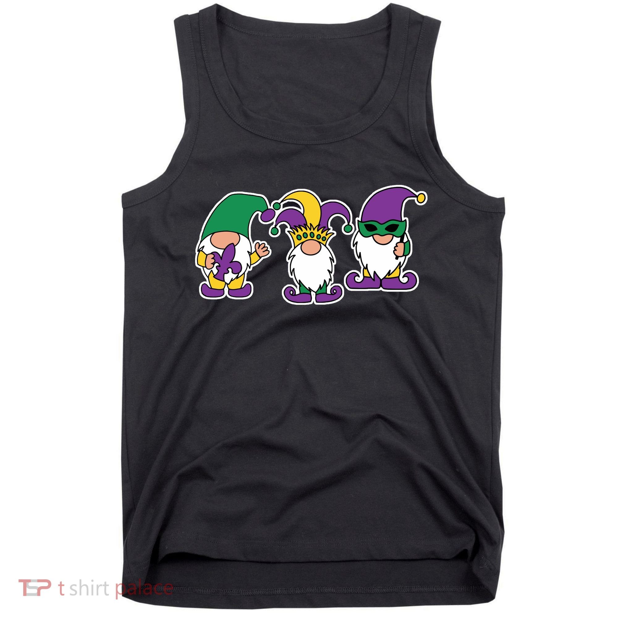 Mardi Gras Gnomes Party Tank Top
