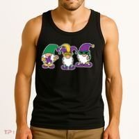 Mardi Gras Gnomes Party Tank Top thumb 3