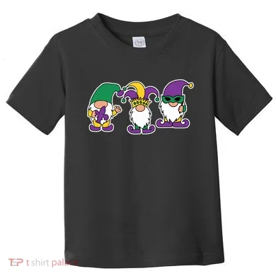 Mardi Gras Gnomes Party Toddler T-Shirt