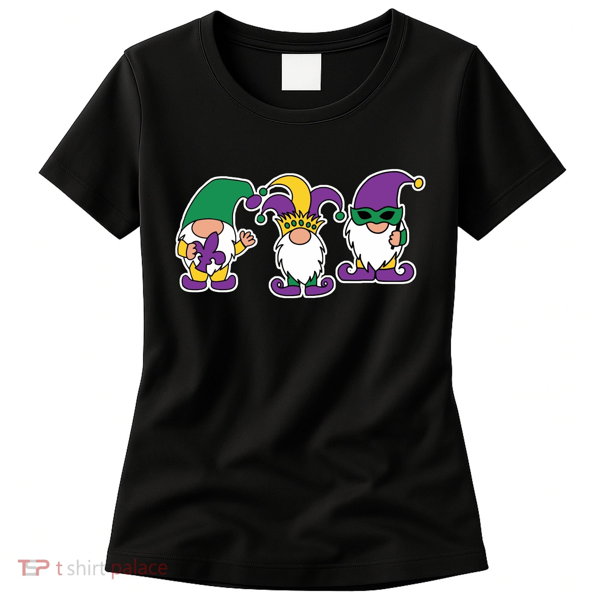 Mardi Gras Gnomes Party Women's T-Shirt