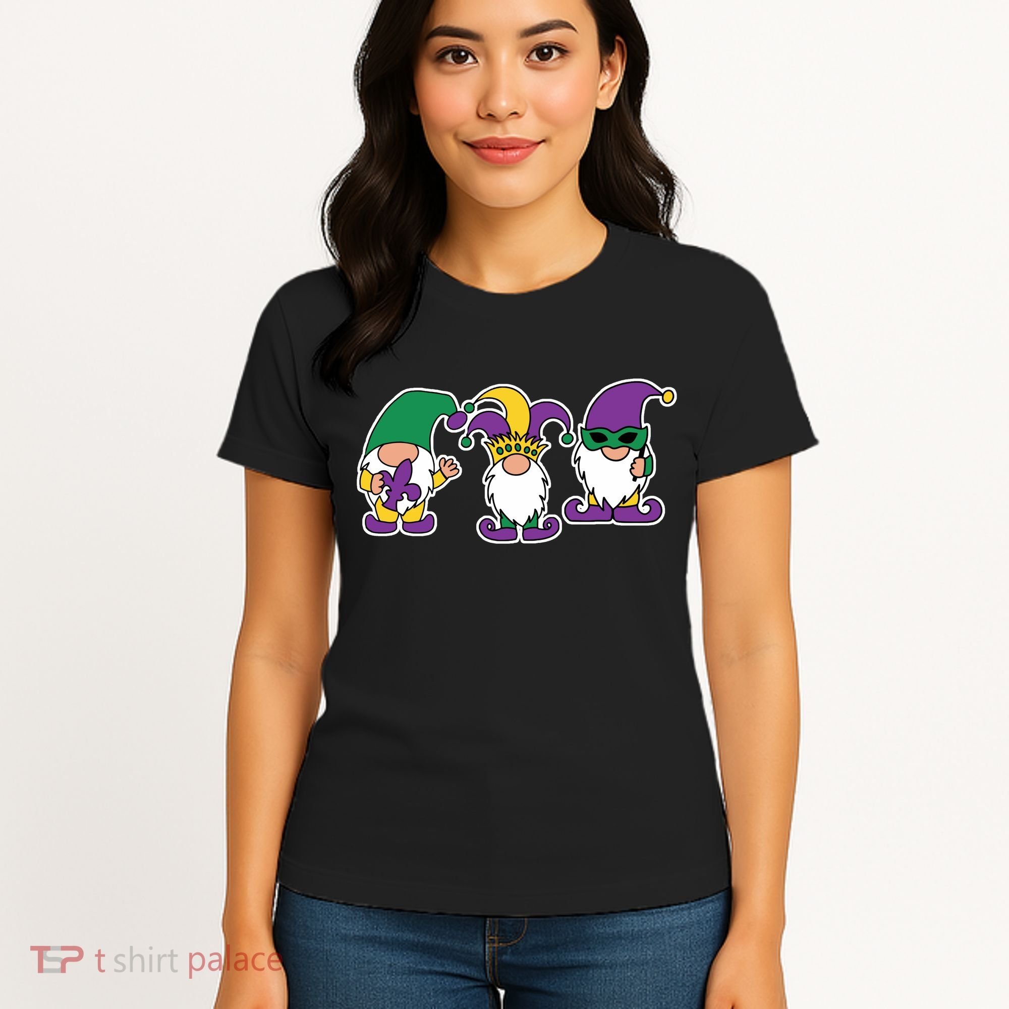 Mardi Gras Gnomes Party Women's T-Shirt
