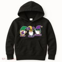 Mardi Gras Gnomes Party Kids Hoodie thumb 0