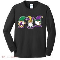 Mardi Gras Gnomes Party Kids Long Sleeve Shirt thumb 0