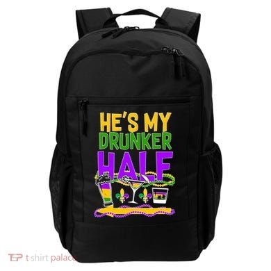 Mardi Gras He's My Drunker Half Backpack