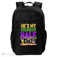 Mardi Gras He's My Drunker Half Backpack thumb 0