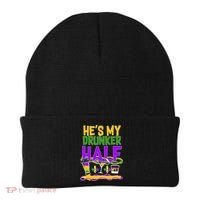 Mardi Gras He's My Drunker Half Beanie thumb 0
