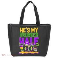Mardi Gras He's My Drunker Half Tote Bag thumb 0