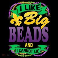 Mardi Gras I like big beads and i cannot lie Apron thumb 3