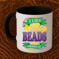 Mardi Gras I like big beads and i cannot lie Coffee Mug thumb 2