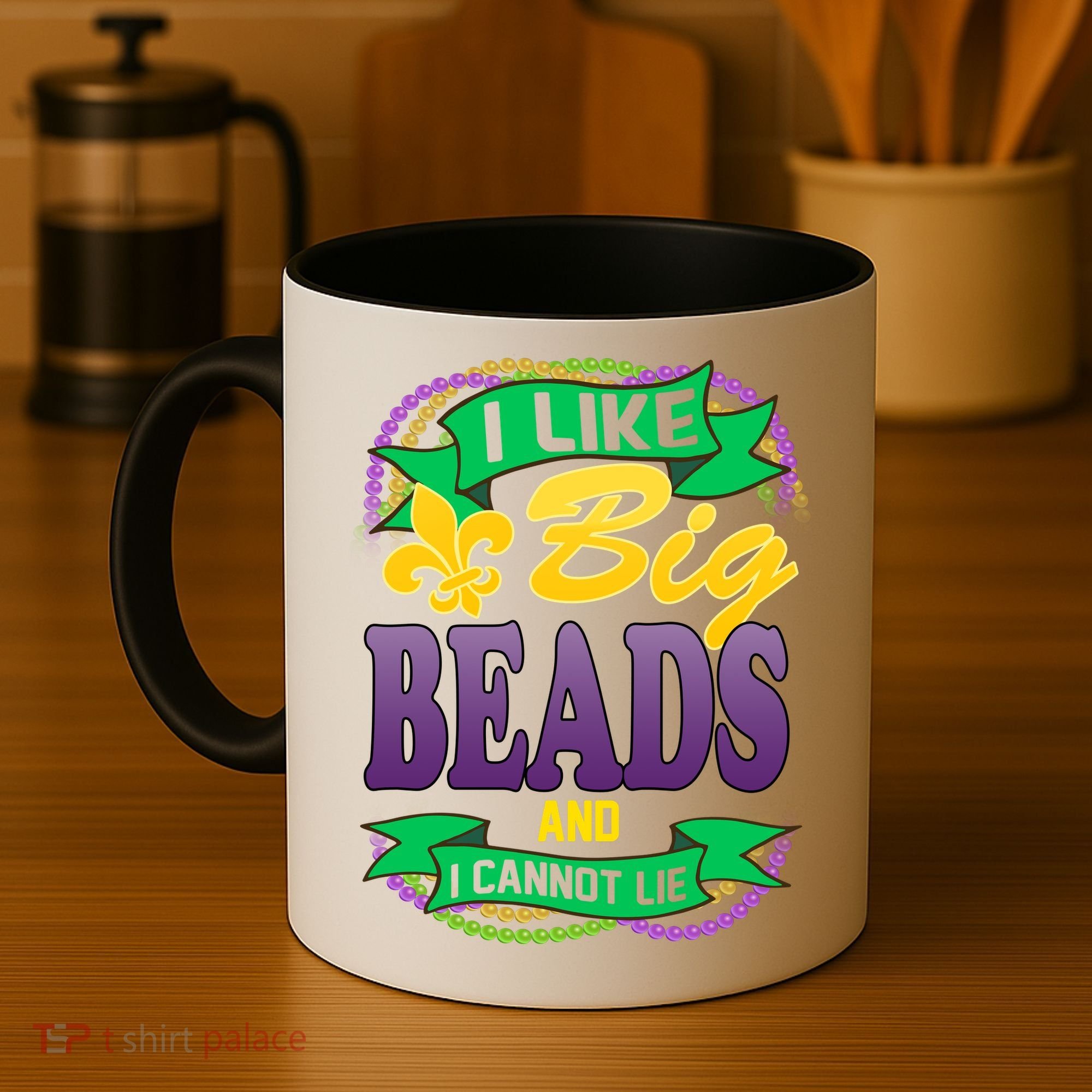Mardi Gras I like big beads and i cannot lie Coffee Mug
