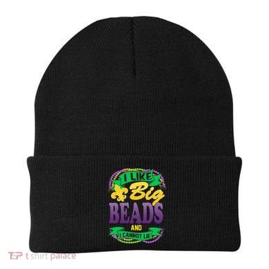 Mardi Gras I like big beads and i cannot lie Beanie