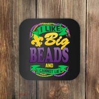 Mardi Gras I like big beads and i cannot lie Coaster thumb 0