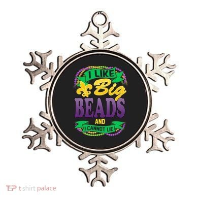 Mardi Gras I like big beads and i cannot lie Ornament