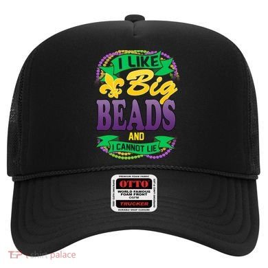 Mardi Gras I like big beads and i cannot lie Hat