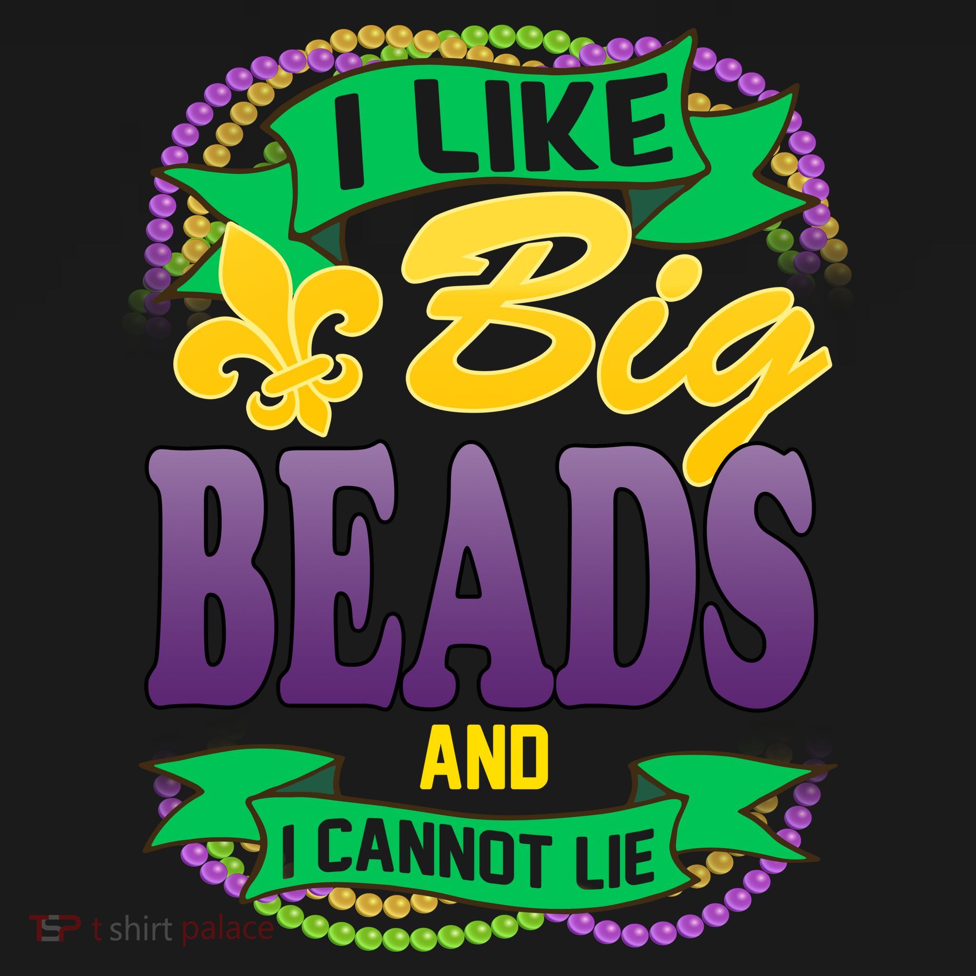 Mardi Gras I like big beads and i cannot lie Tank Top