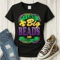 Mardi Gras I like big beads and i cannot lie Women's T-Shirt thumb 3