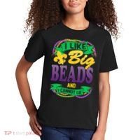 Mardi Gras I like big beads and i cannot lie Kids T-Shirt thumb 2