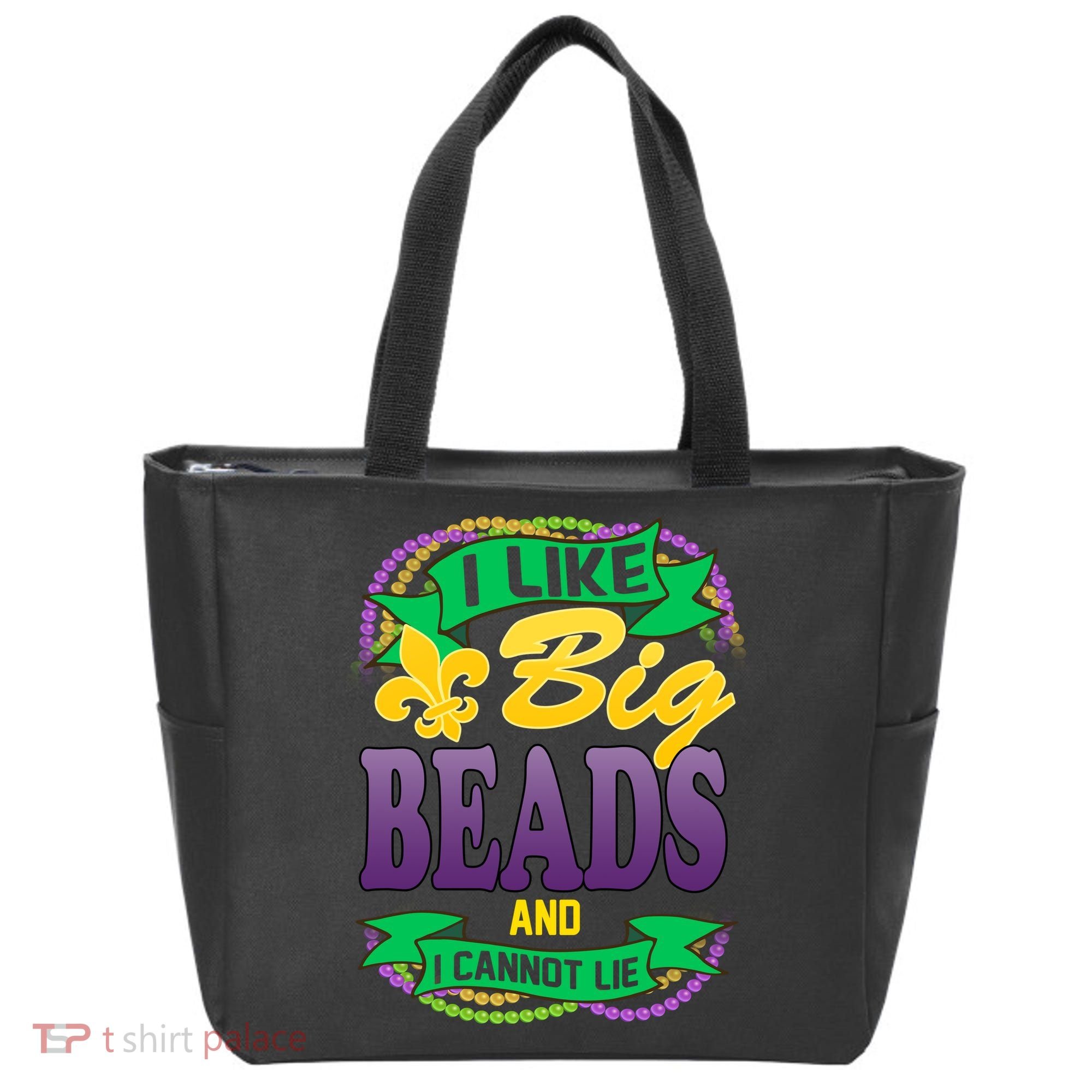 Mardi Gras I like big beads and i cannot lie Tote Bag