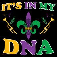 Mardi Gras It's My DNA T-Shirt thumb 7