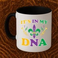 Mardi Gras It's My DNA Coffee Mug thumb 2