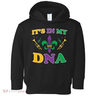 Mardi Gras It's My DNA Toddler Hoodie