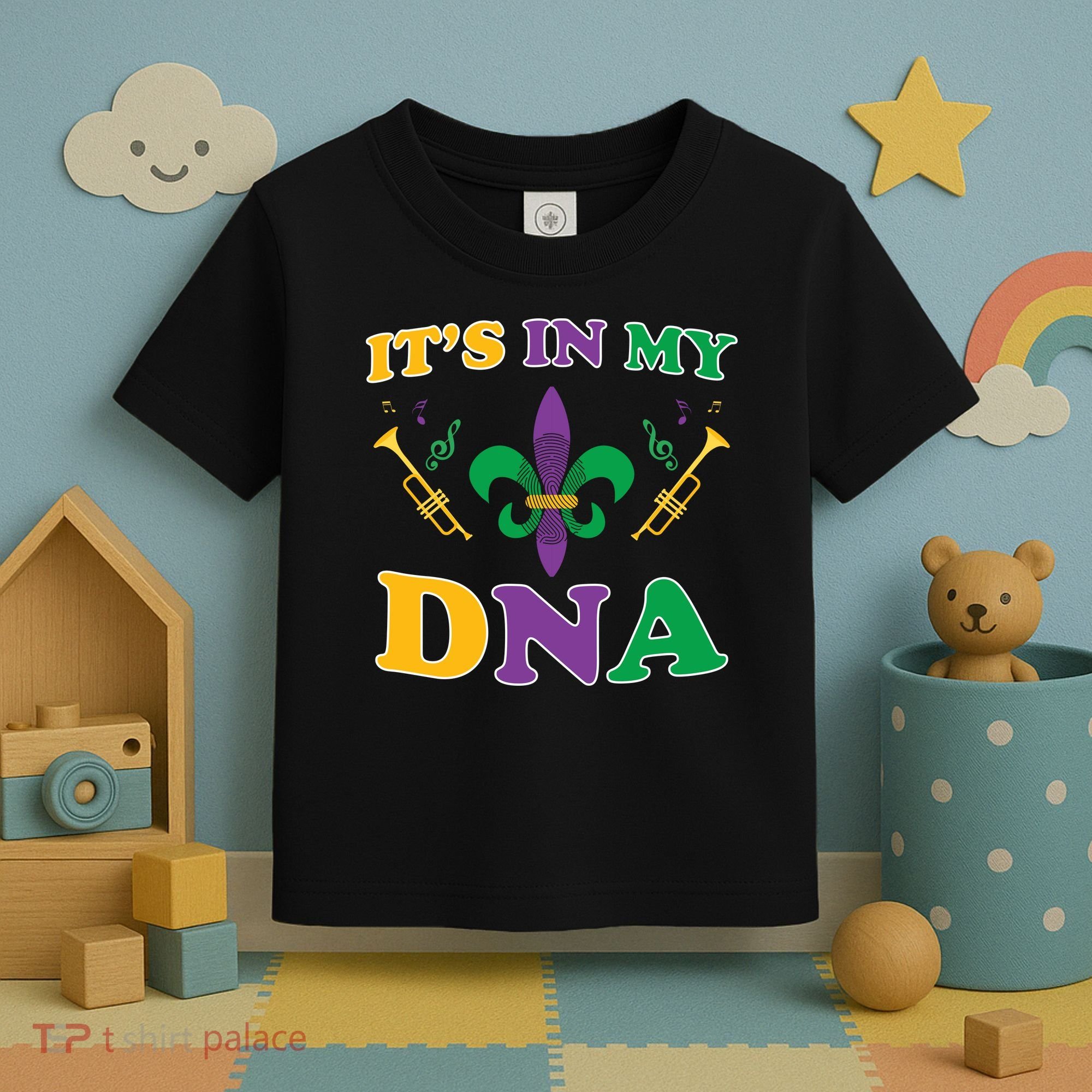 Mardi Gras It's My DNA Toddler T-Shirt