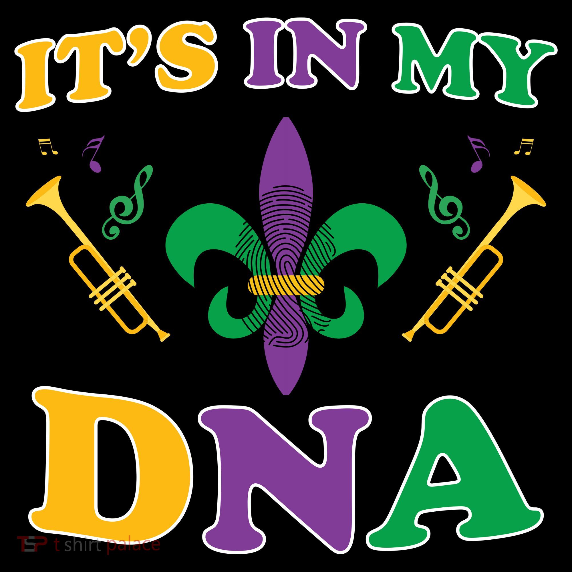 Mardi Gras It's My DNA Kids T-Shirt