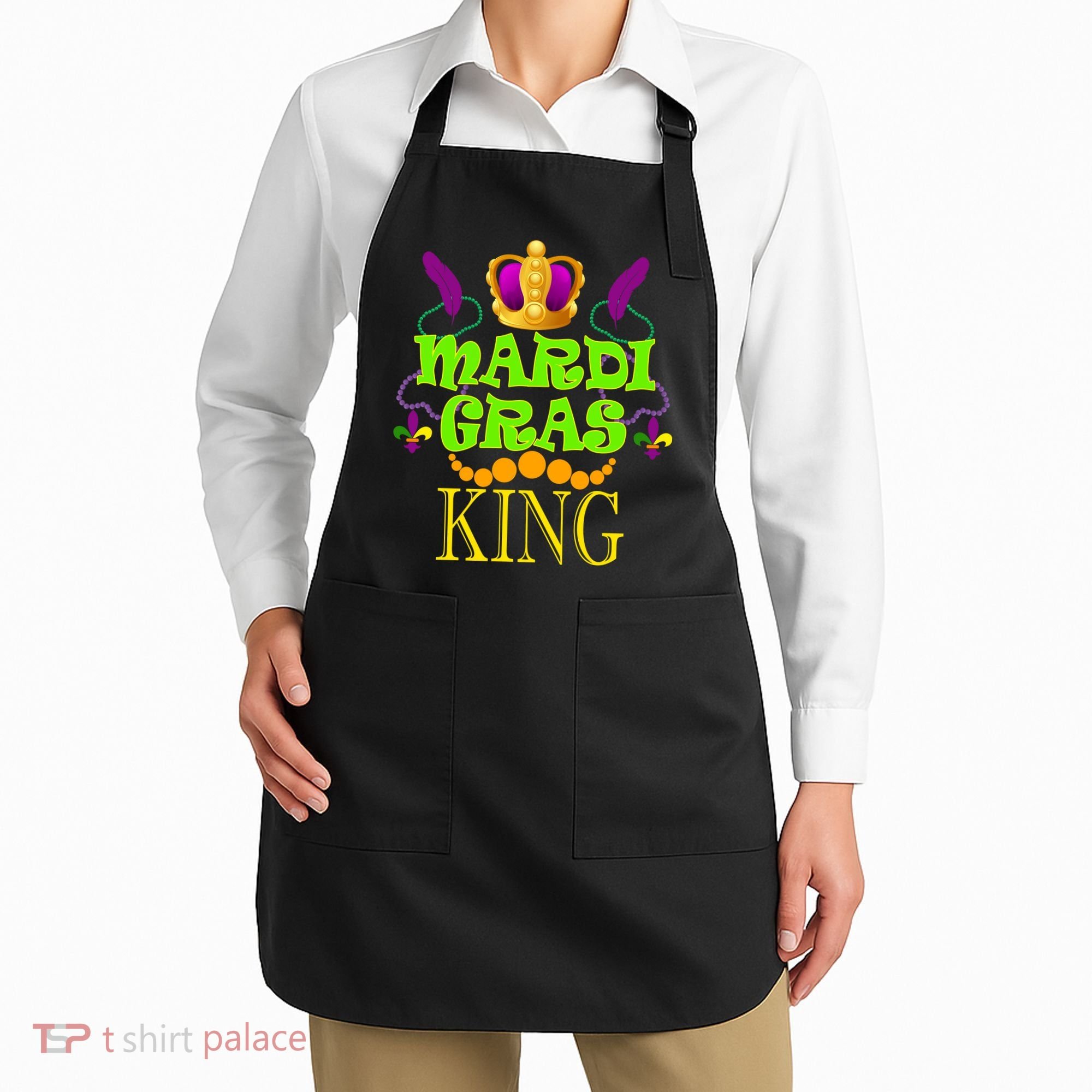 Mardi Gras King Apron