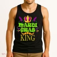 Mardi Gras King Tank Top thumb 3