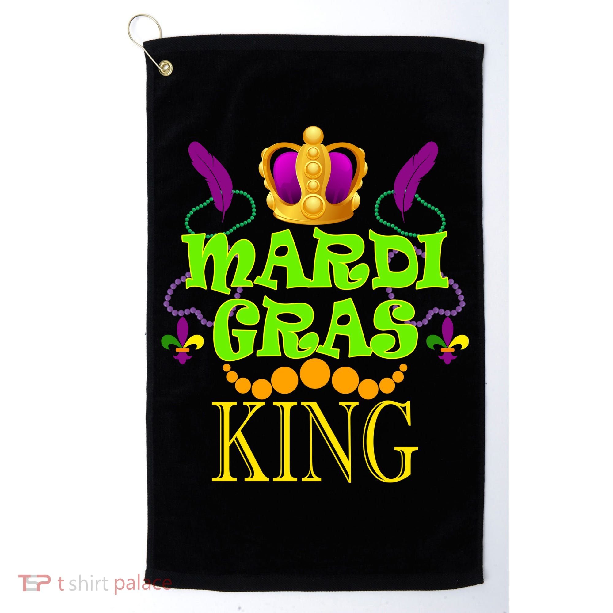 Mardi Gras King Golf Towel
