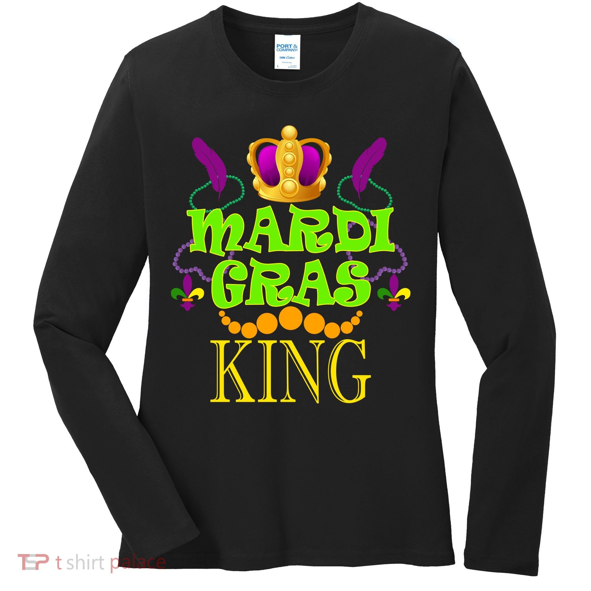 Mardi Gras King Women's Long Sleeve Shirt
