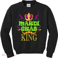 Mardi Gras King Kids Sweatshirt thumb 0