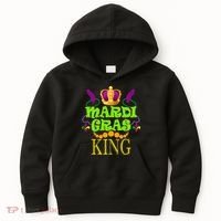 Mardi Gras King Kids Hoodie thumb 0