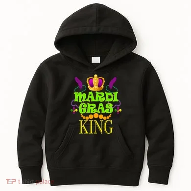 Mardi Gras King Kids Hoodie