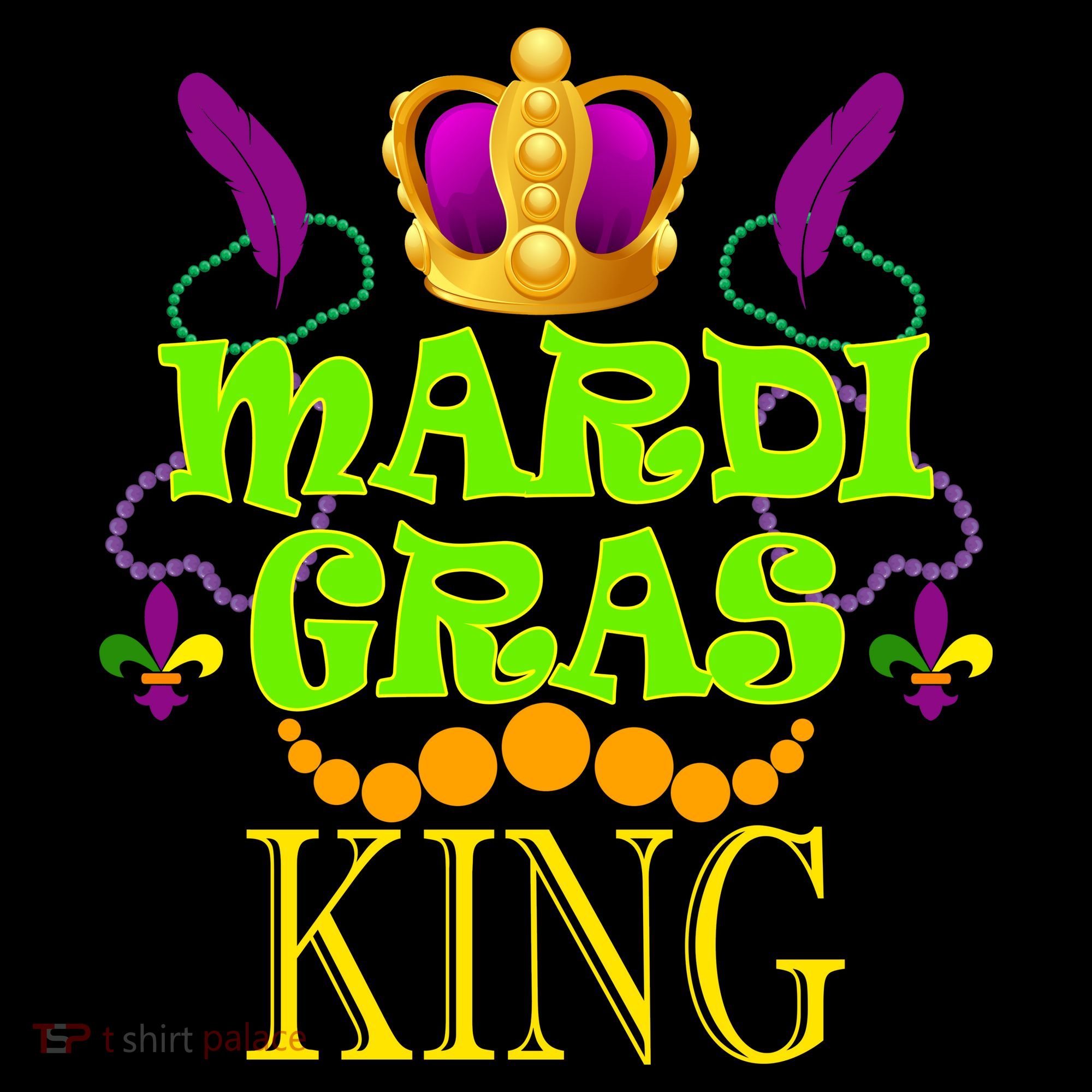Mardi Gras King Kids Long Sleeve Shirt