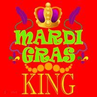 Mardi Gras King Santa Hat thumb 1