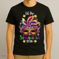 Mardi Gras Let The Shenanigans Begin T-Shirt thumb 3
