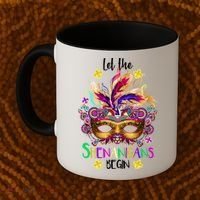 Mardi Gras Let The Shenanigans Begin Coffee Mug thumb 2