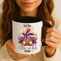 Mardi Gras Let The Shenanigans Begin Coffee Mug thumb 3