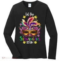 Mardi Gras Let The Shenanigans Begin Women's Long Sleeve Shirt thumb 0