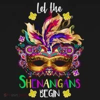 Mardi Gras Let The Shenanigans Begin Women's Long Sleeve Shirt thumb 2